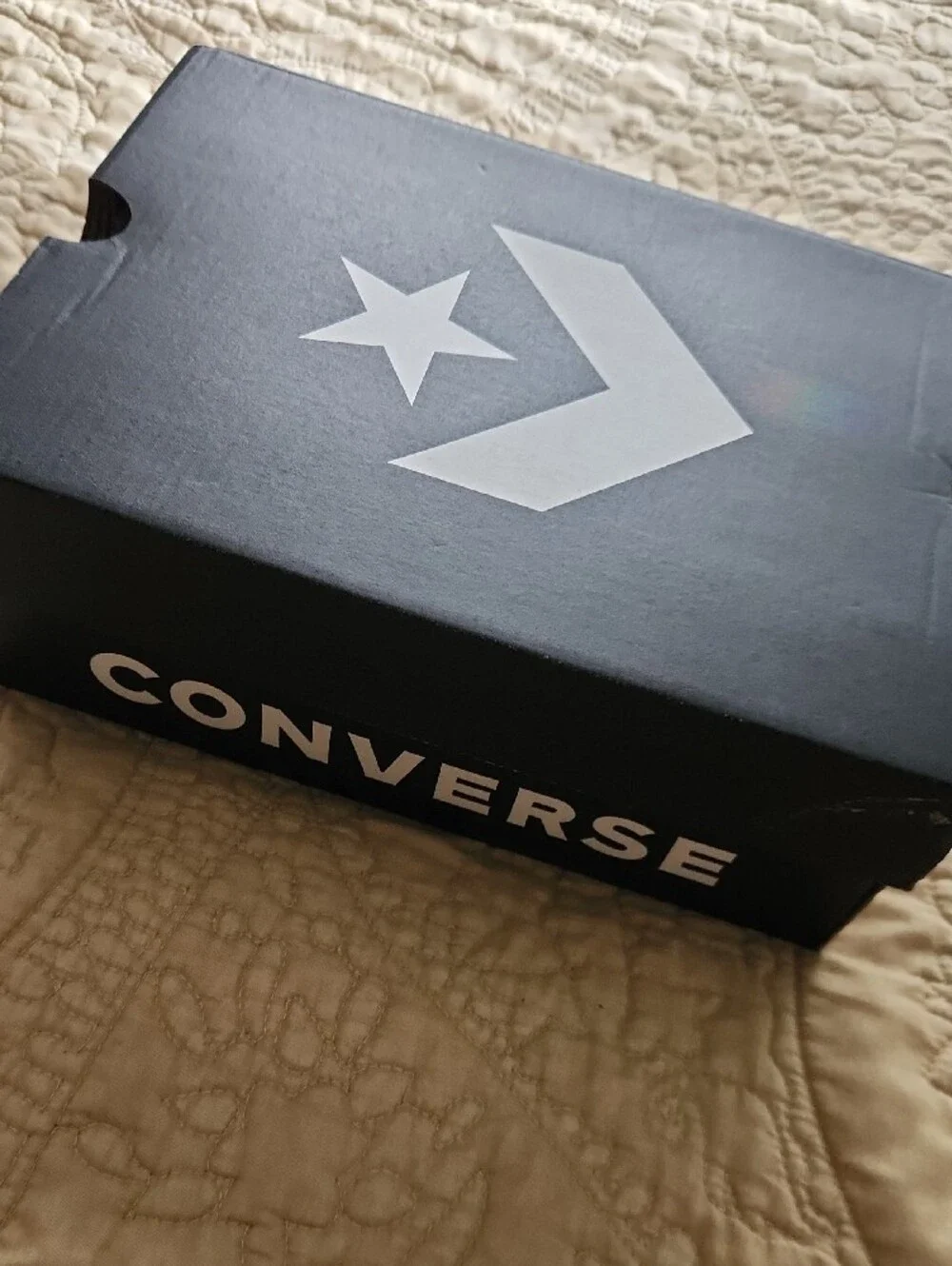 Converse Kids White Canvas Sneakers with Red Trim